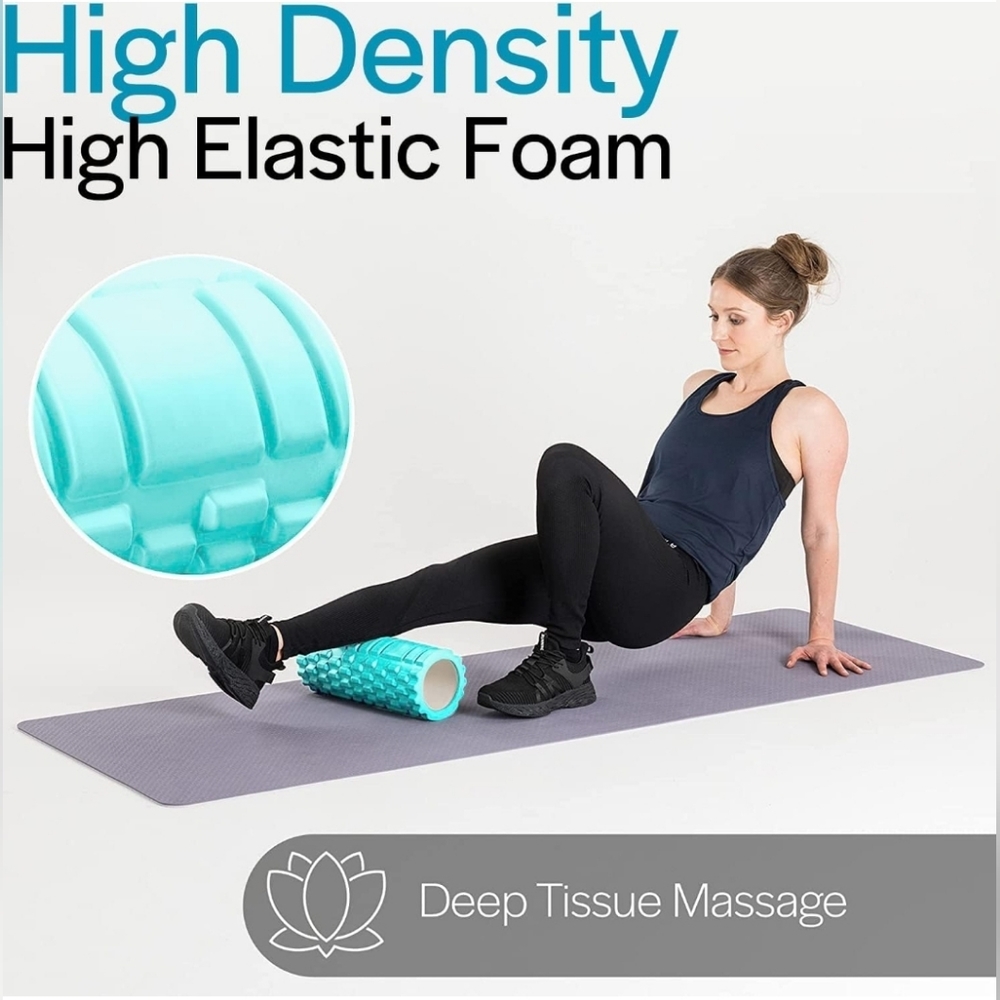 Foam Roller - High Density Exercise Roller for Deep Tissue Muscle Massage NWOT